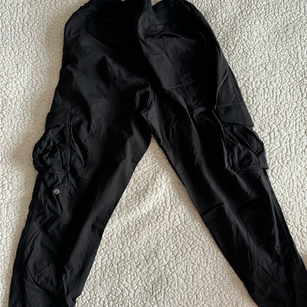 Luluelmon Black Cargo Dance Studio Pants